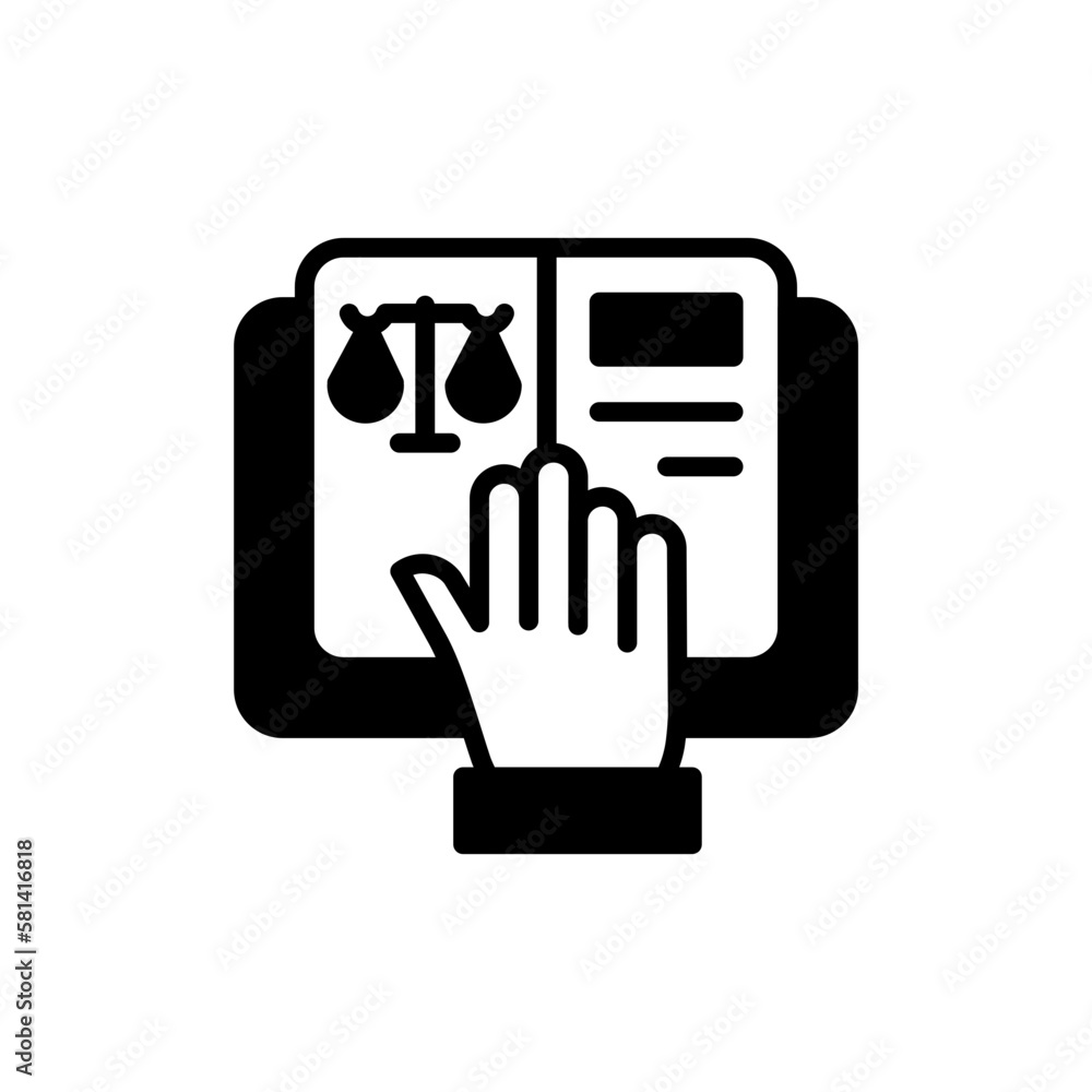 Oath icon in vector. illustration Oath icon in vector. illustration