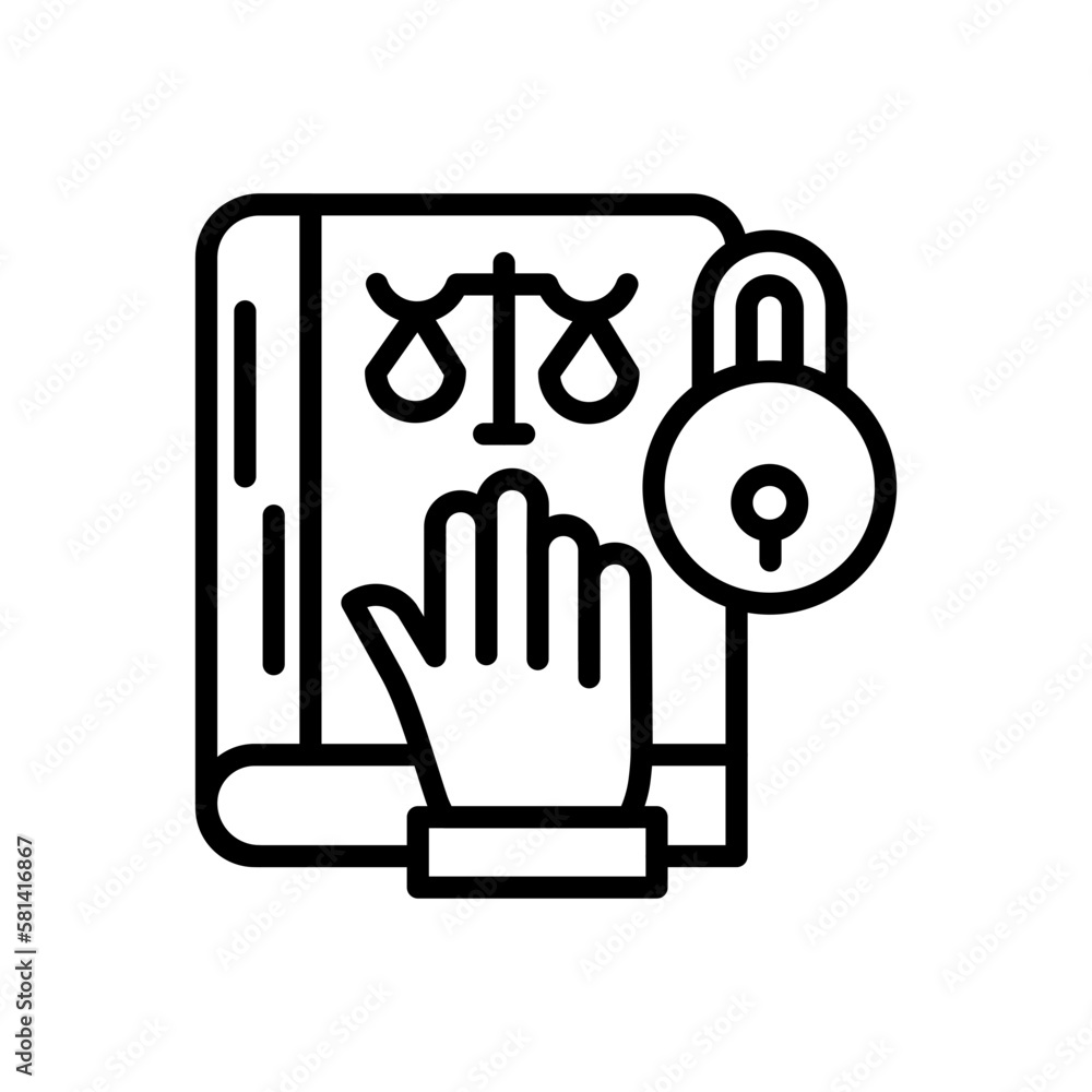 Secret Testimony icon in vector. illustration Secret Testimony icon in vector. illustration