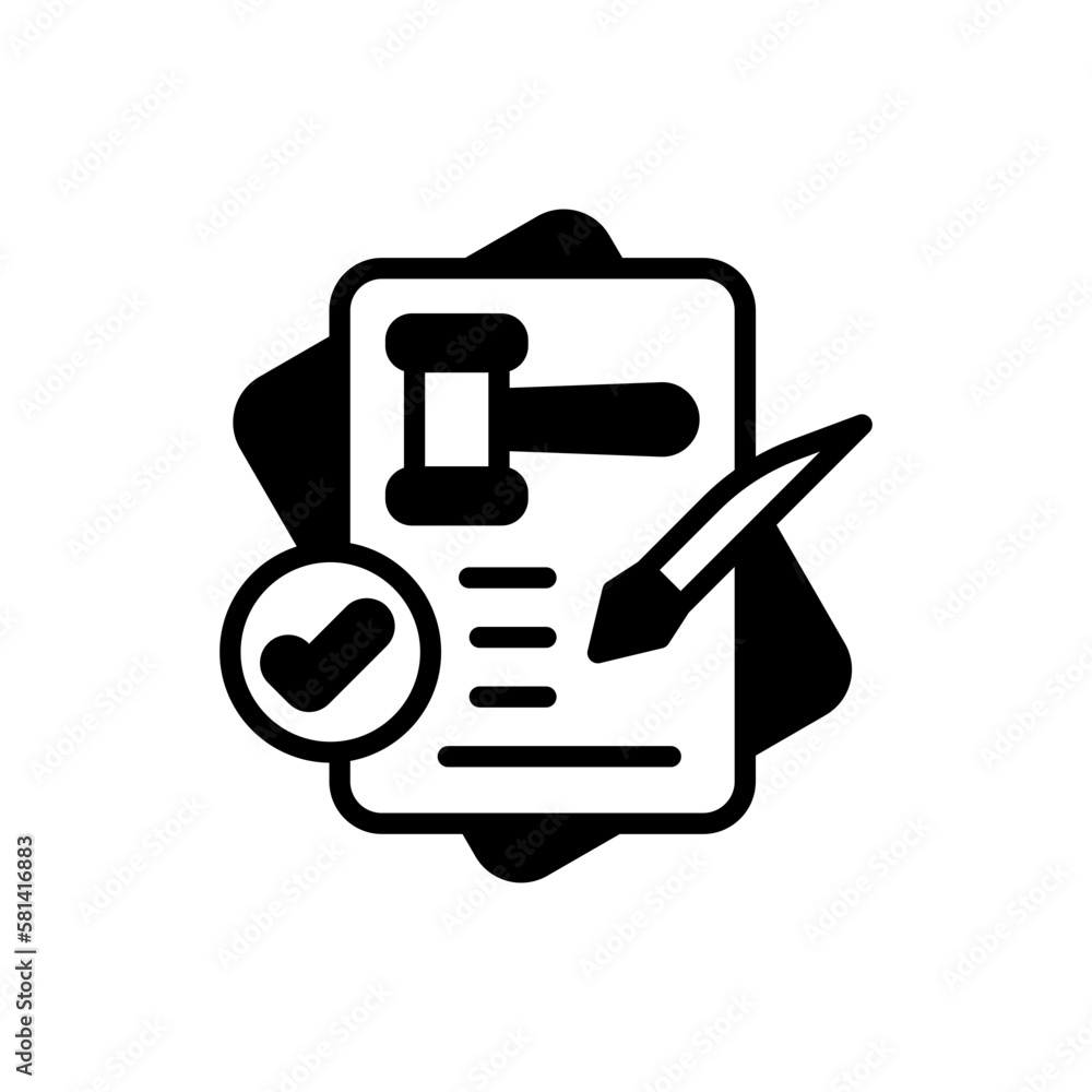 Amendment icon in vector. illustration