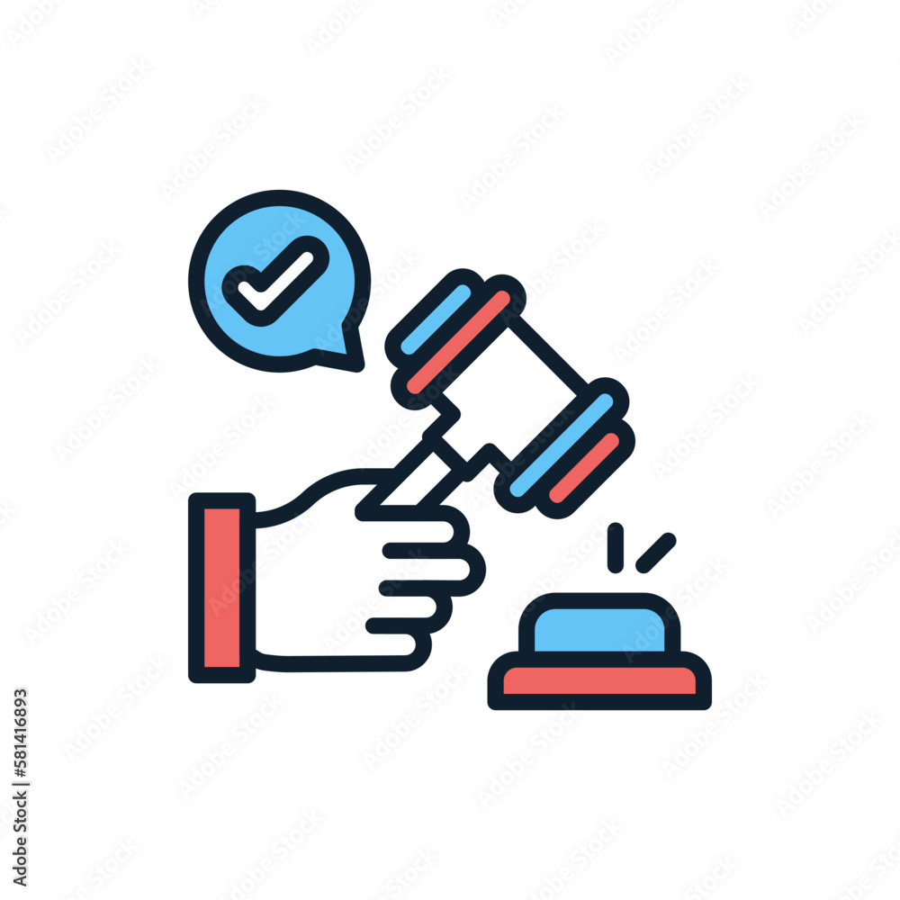 Judge Conclusion icon in vector. illustration Judge Conclusion icon in vector. illustration