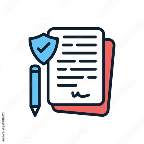 Will and Trust icon in vector. illustration