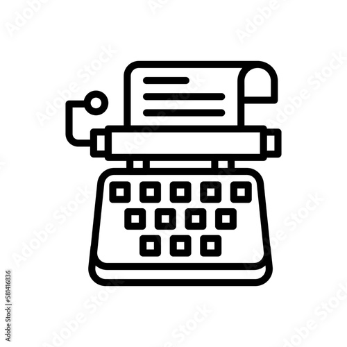Stenographer icon in vector. illustration