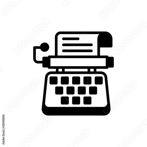 Stenographer icon in vector. illustration