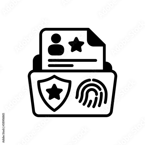 Criminal Record icon in vector. illustration photo