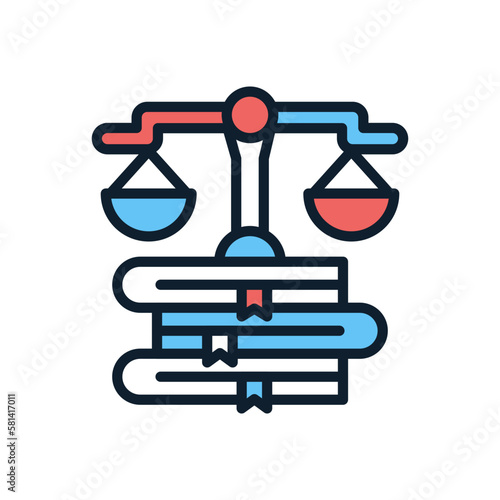 Legislation icon in vector. illustration