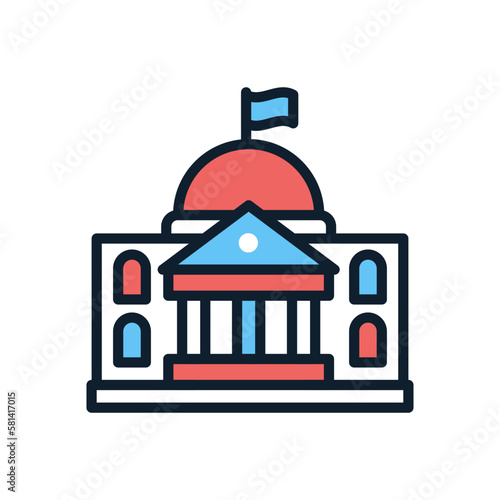 Government icon in vector. illustration photo