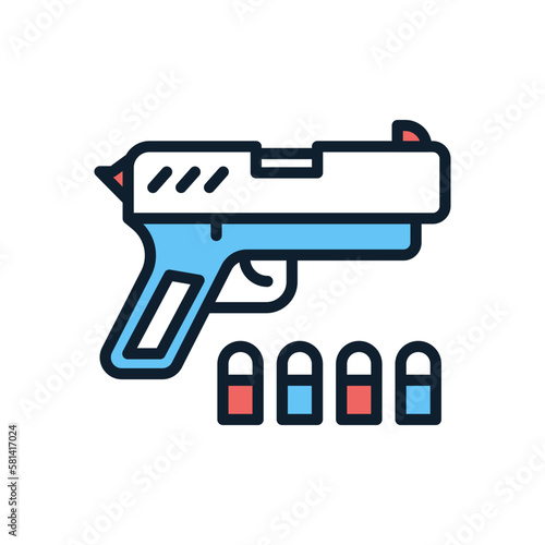 Crime icon in vector. illustration