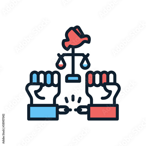 Freedom icon in vector. illustration