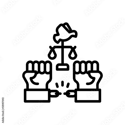 Freedom icon in vector. illustration