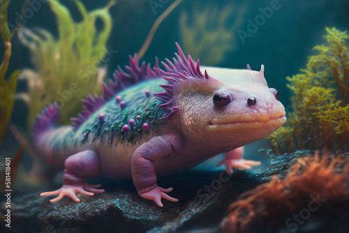 Axolotl. Generative AI © Putrasatria