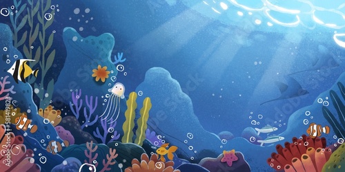 Background painting illustration landscape