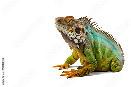 iguana isolated on white background © STOCK PHOTO 4 U