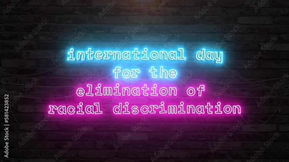 Discrimination Chibi Animation Vidéo Stock International day for the elimination of racial ...