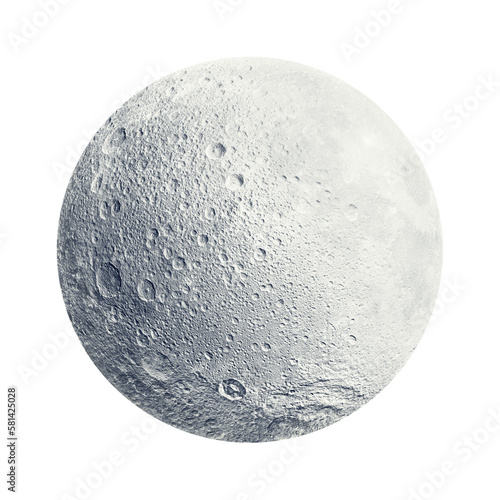 Abstract conceptual image of full moon over transparent background. Elements of this image furnished by NASA