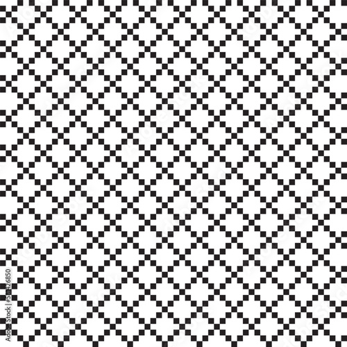 Abstract seamless pattern pixel style isolated on white background