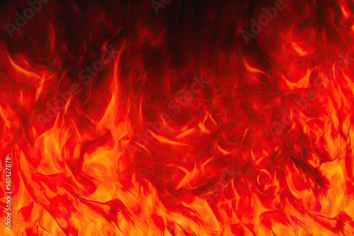 abstract blaze fire flame texture for banner background. Generative AI