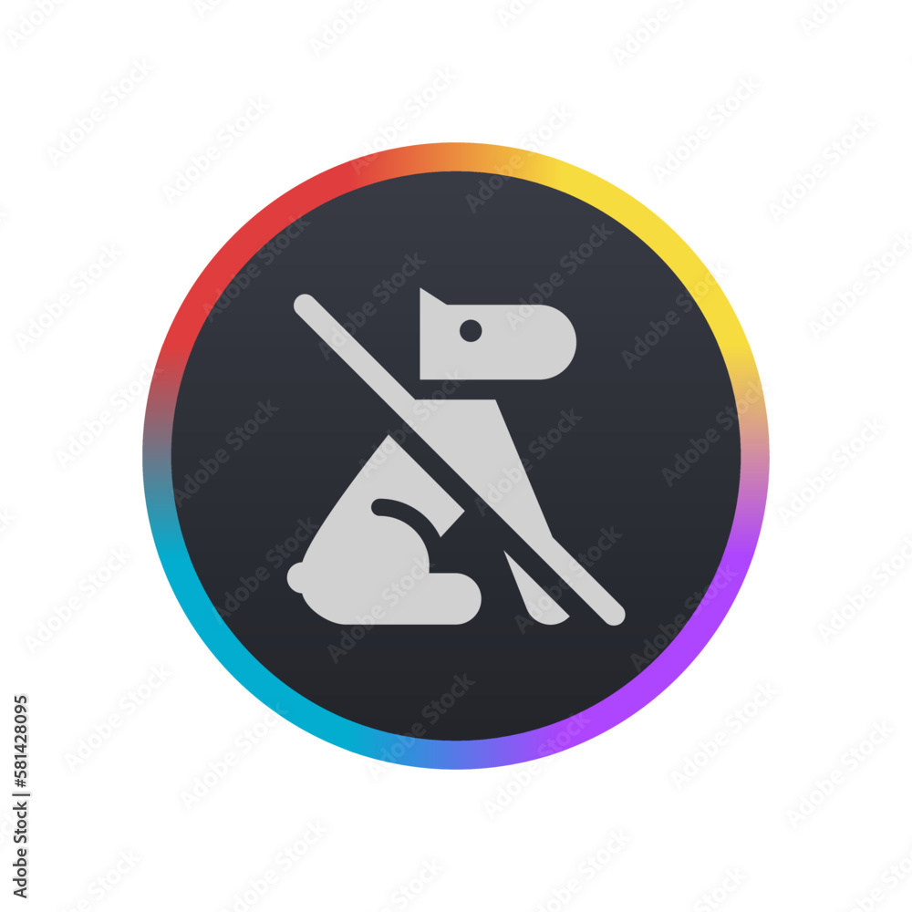 No Dog Allowed - Pictogram (icon) No Dog Allowed - Pictogram (icon)