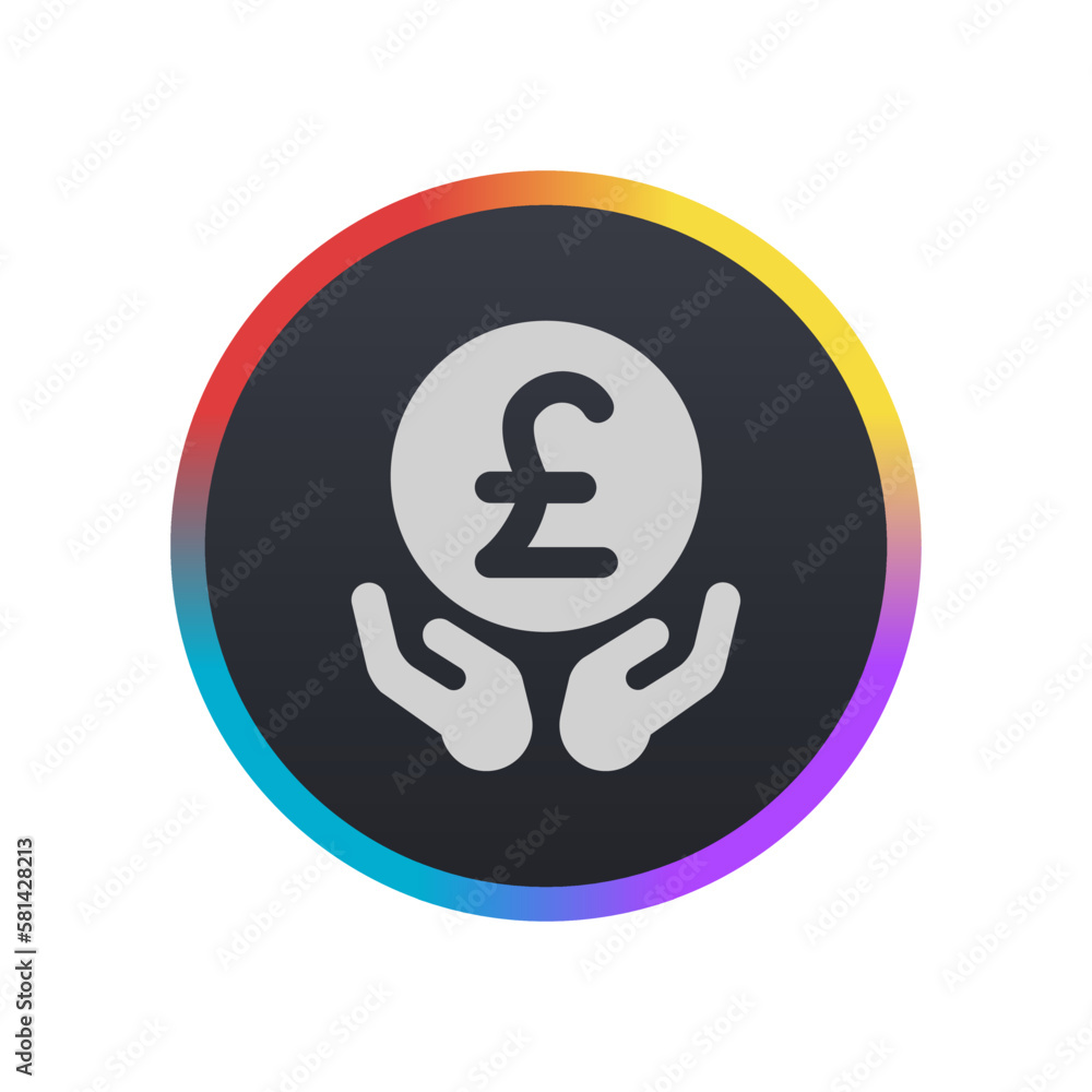 Save Money Pound - Pictogram (icon) Save Money Pound - Pictogram (icon)