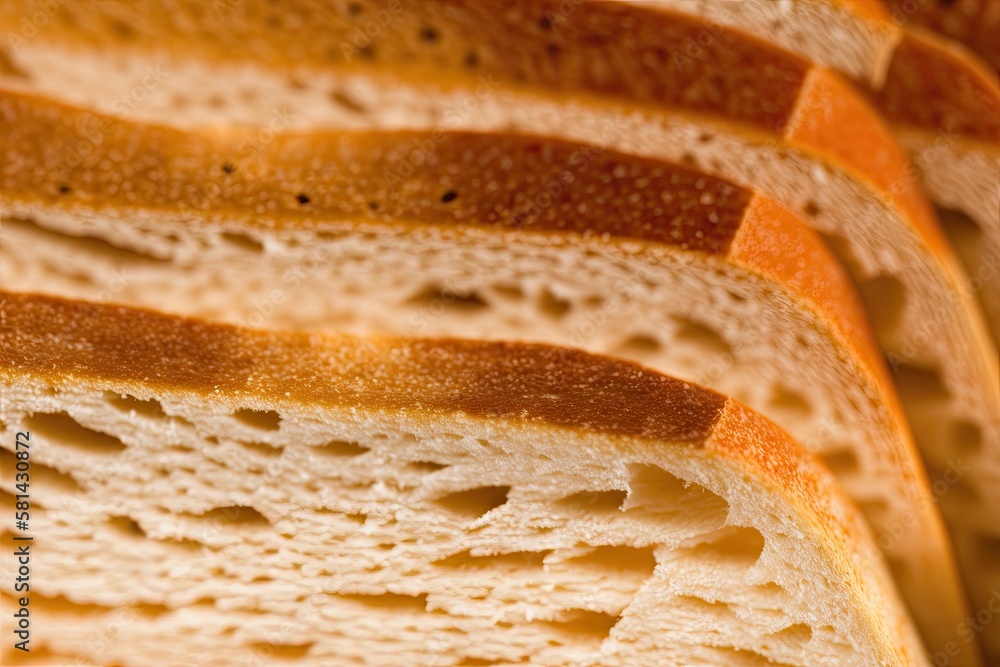 typical bread up close. narrow DOF. Generative AI
