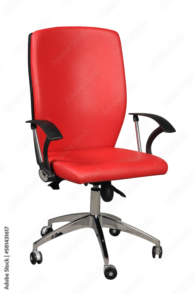 office red chair isolated on white office red chair isolated on white