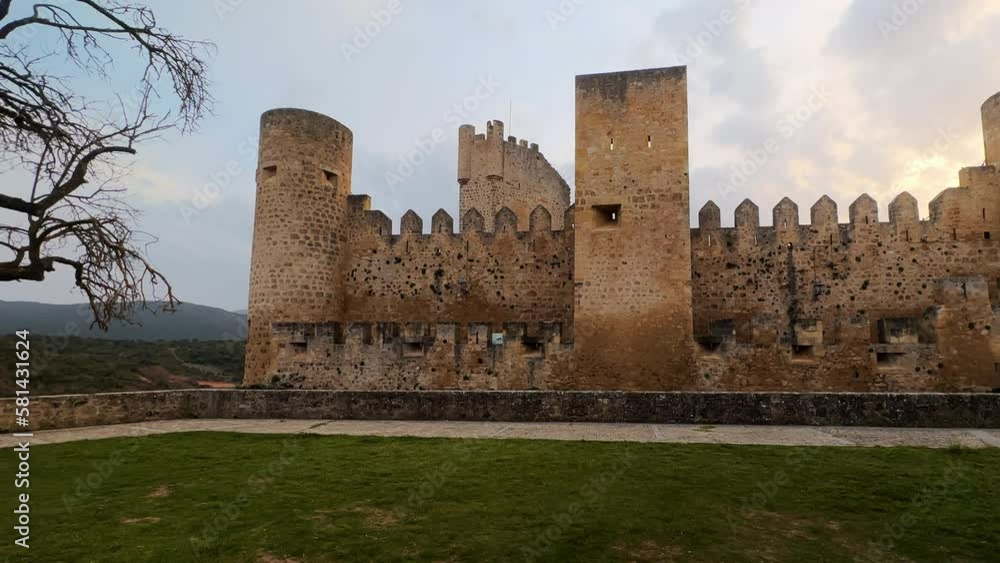 Castle of Frias, Burgos, Castilla y Leon, Spain. High quality 4k footage Castle of Frias, Burgos, Castilla y Leon, Spain. High quality 4k footage