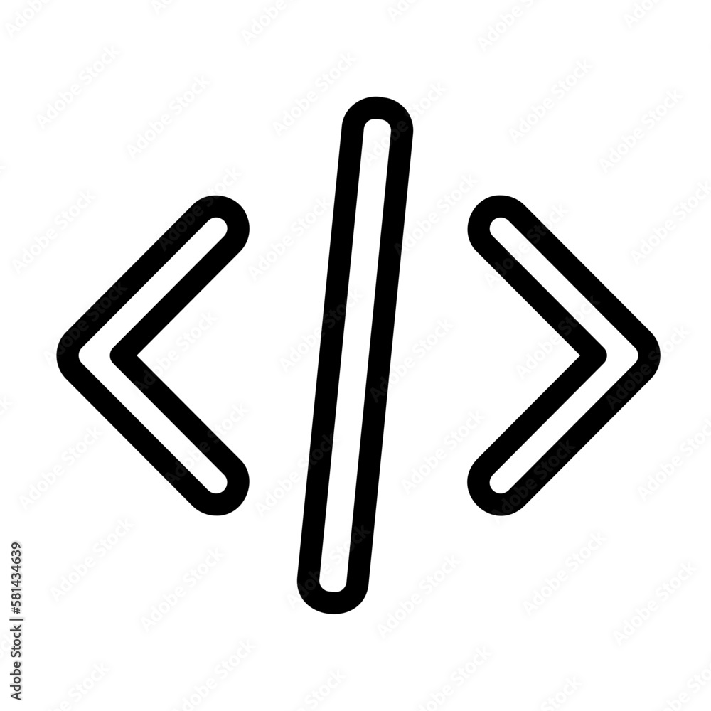 coding line icon