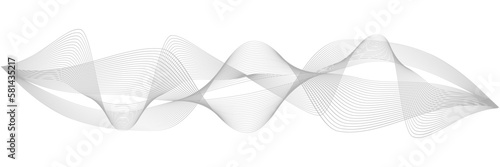 Abstract Smooth speed wave lines isolated for banner, template, background. Vector illustration