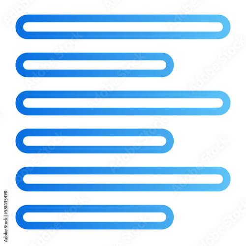 left align gradient icon