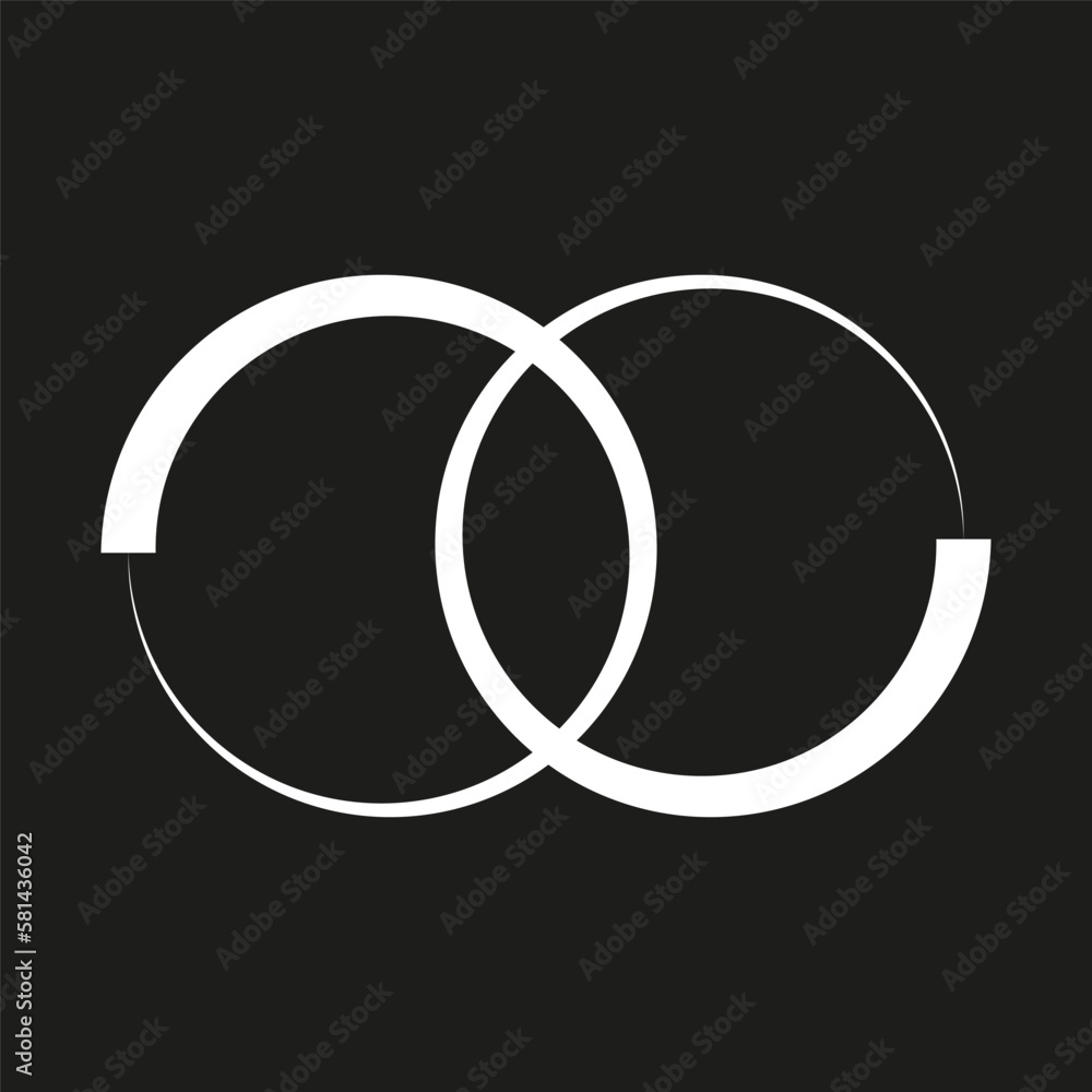 wedding template with two circles. Vector illustration. wedding template with two circles. Vector illustration.
