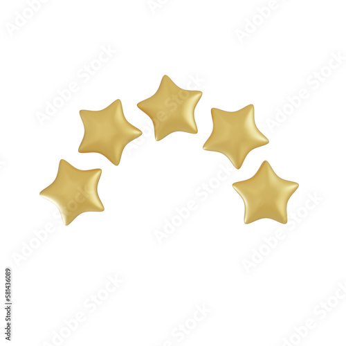 gold star on white background