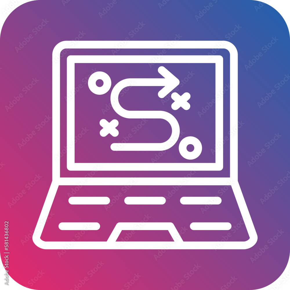 Vector Design Digital Strategy Icon Style Vector Design Digital Strategy Icon Style