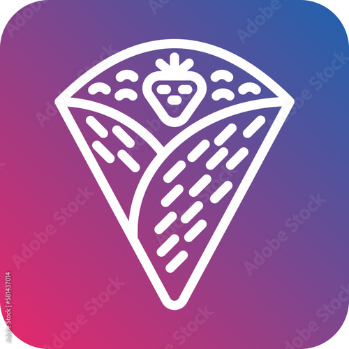 Vector Design Crepe Icon Style