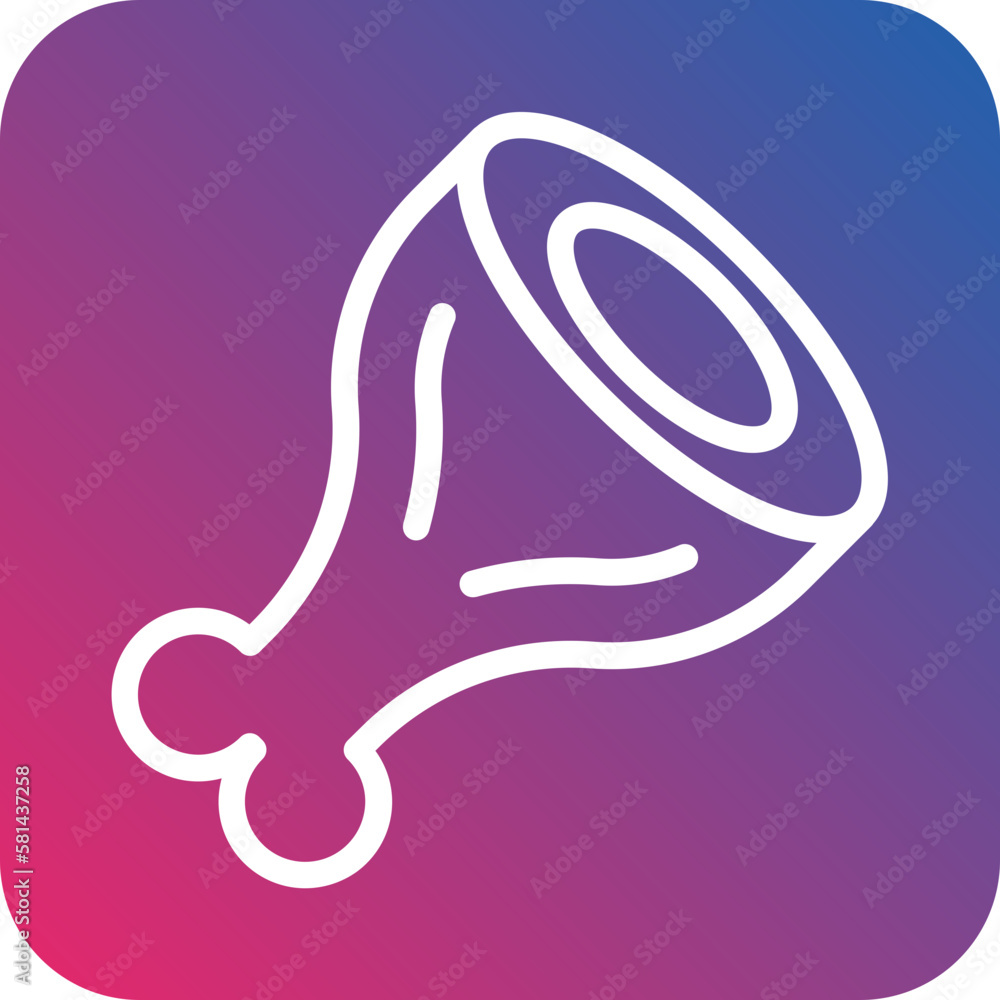Vector Design Ham Leg Icon Style Vector Design Ham Leg Icon Style