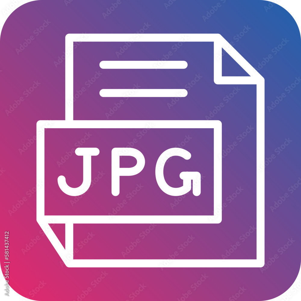 Vector Design JPG Icon Style Vector Design JPG Icon Style