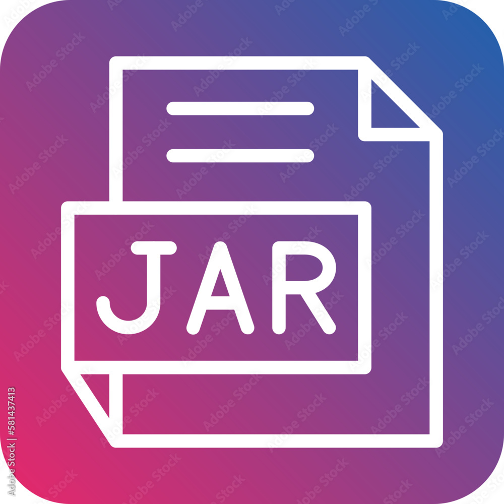 Vector Design JAR Icon Style Vector Design JAR Icon Style