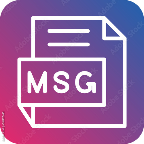 Vector Design MSG Icon Style