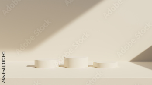 abstract background for product presentation  podium display  minimal pastel 3d scene