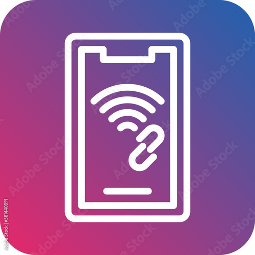 Vector Design Mobile Hotspot Icon Style