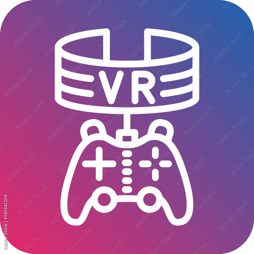 Vector Design Vr Game Icon Style Vector Design Vr Game Icon Style