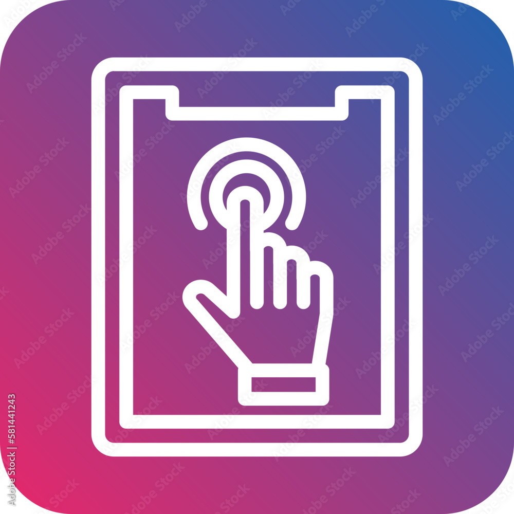Vector Design Touch Screen Icon Style Vector Design Touch Screen Icon Style