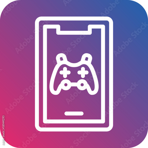 Vector Design Mobile Gaming Icon Style