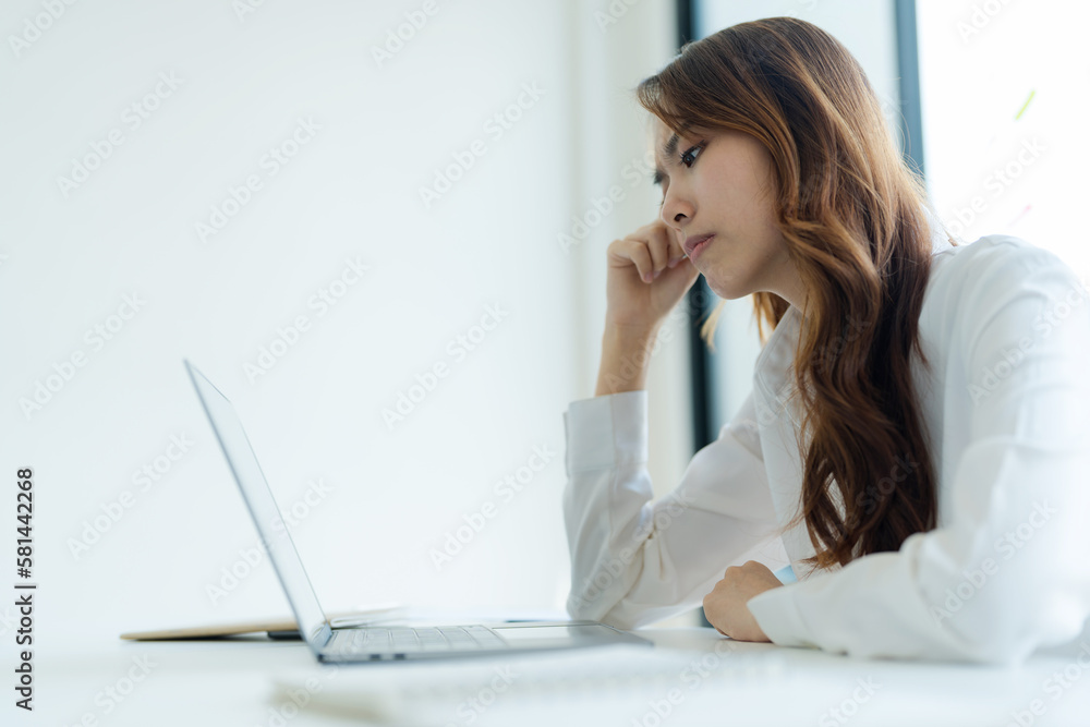 Businesswoman expressing frustration. Businesswoman expressing frustration.