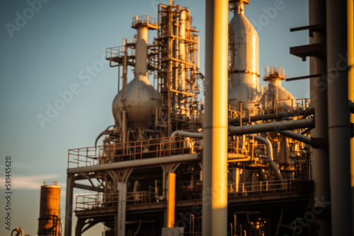 a chemical plant, symbolizing the petrochemical and chemical manufacturing industry © alisaaa