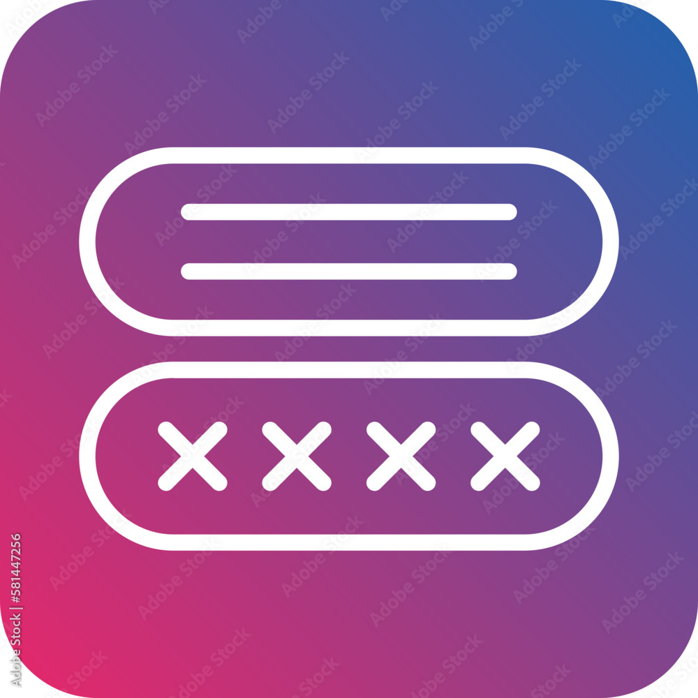 Vector Design Password Icon Style Vector Design Password Icon Style