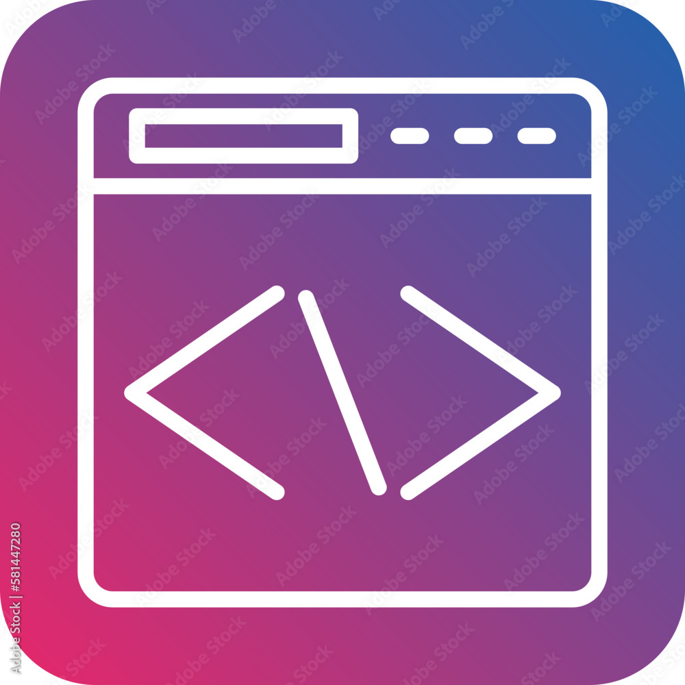 Vector Design Coding Icon Style Vector Design Coding Icon Style