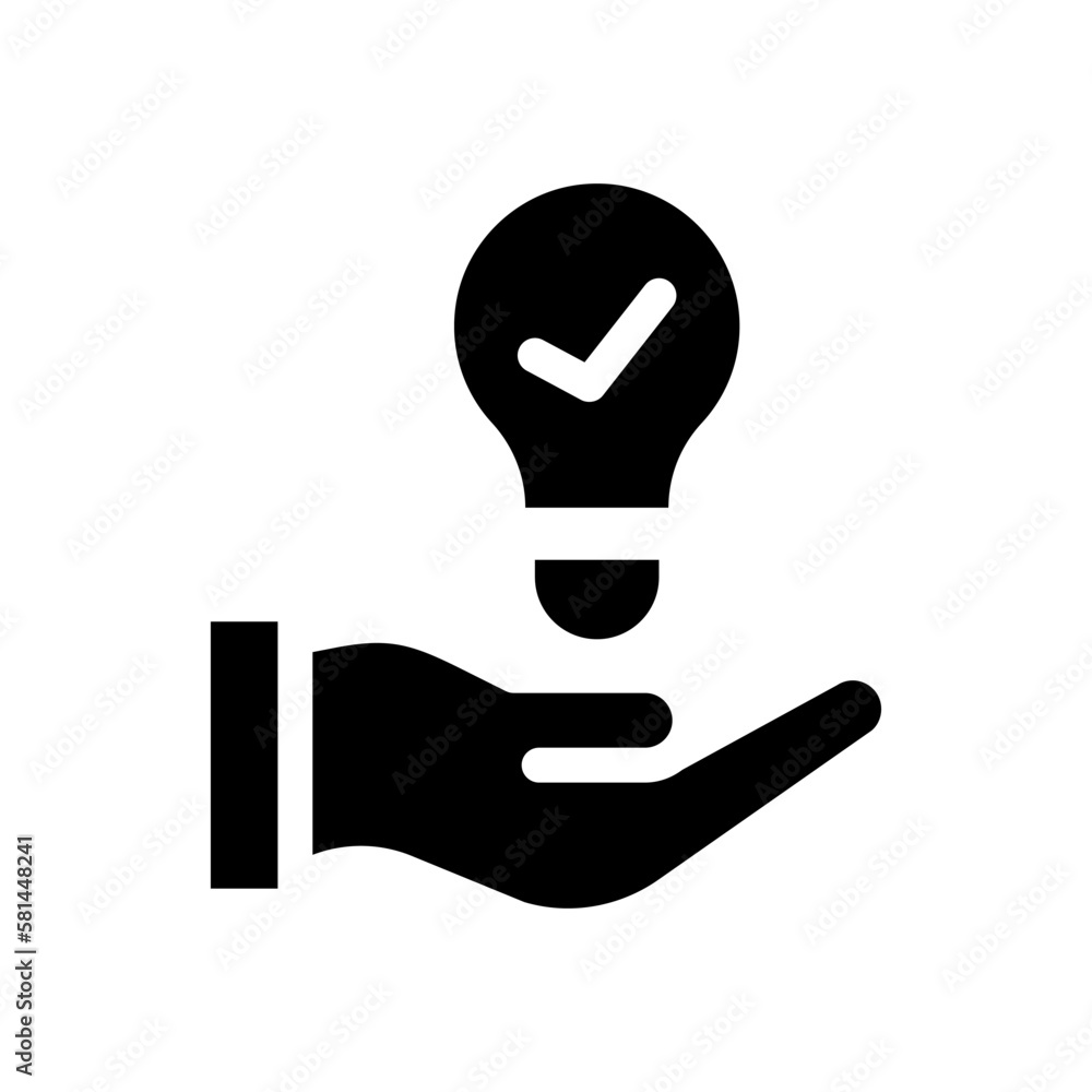 solution solid icon illustration vector graphic solution solid icon illustration vector graphic