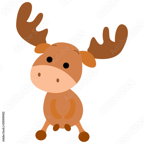 deer cute cartoon for kid png image