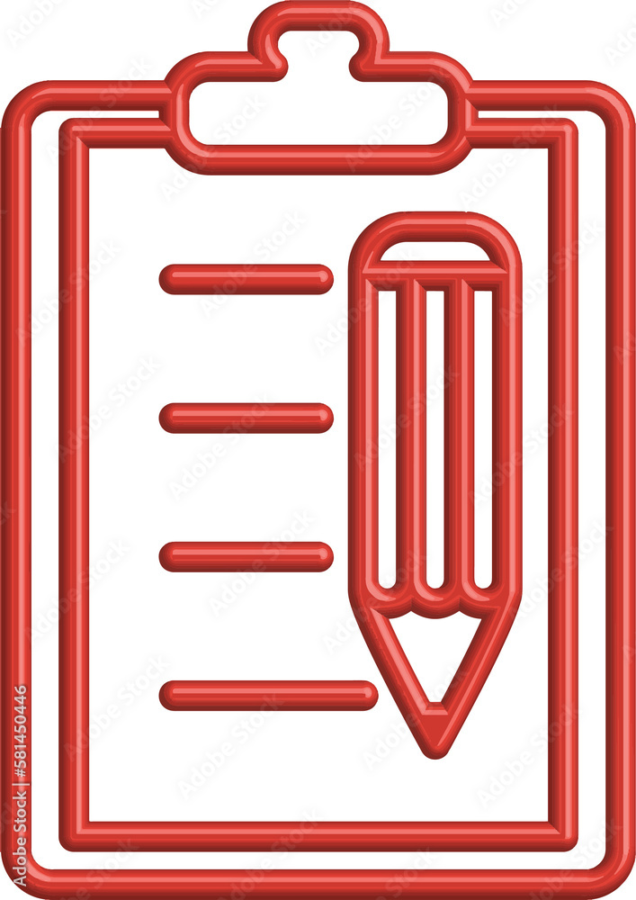 Illustration Vector graphic of pencil and paper icon Illustration Vector graphic of pencil and paper icon