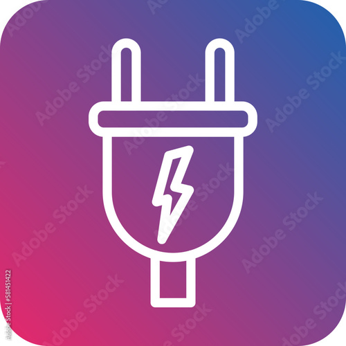 Vector Design Power Plug Icon Style