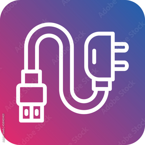 Vector Design Adapter Icon Style